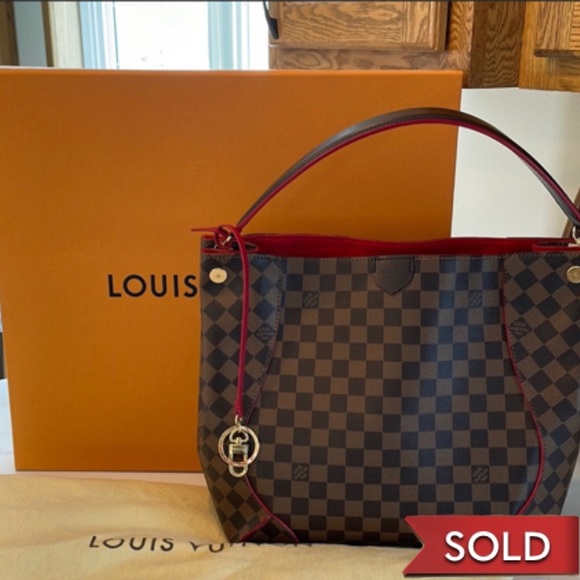❣️LIKE NEW❣️💎✨Louis Vuitton❣️ Caissa Damier Ebene Hobo Shoulderbag - Picture 1 of 17